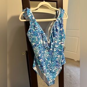 NWT Lilly Pulitzer Vivek one piece swimsuit, size 14